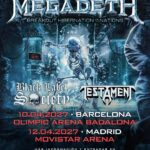 MEGADETH ANUNCIA SU GIRA EUROPEA «BREAKOUT: HIBERNATION OF THE NATIONS» PARA 2027.